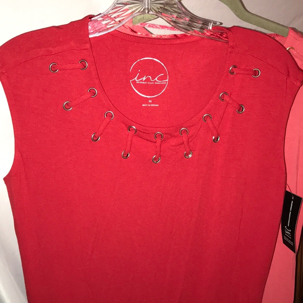 INC Int’l Concepts Sleeveless Lined Top, Medium - Picture 2 of 2